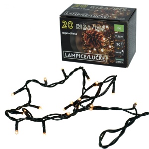 Novogodišnje lampice Riža 20 bela 52-301000