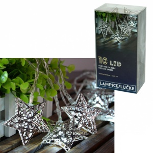 Novogodišnji ukras Led svetleće zvezde 10L 6x6cm 52-563000