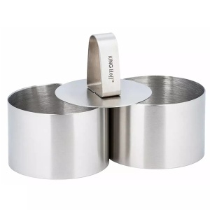 Okrugle metalne modle za dezert 3 dela Kinghoff KH4610