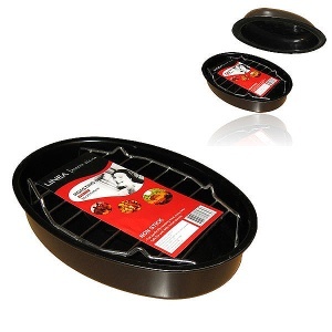 Pekač oval sa grilom i poklopcem LINEA LPEKP-1127