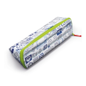 Pernica Prazna Maped 2 lica XXL Patern Plava 23x9x7,5cm plava zelena bela - Img 2