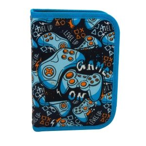 Pernica Puna 1 Zip P1Zp2555 Game Level Up 13x19x3cm plava crna