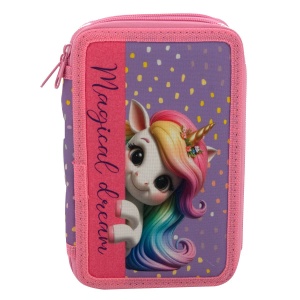 Pernica Puna 3 Zipa P3Zp2585 Magical Dream 13x19,5x4,5cm roze ljubičasta