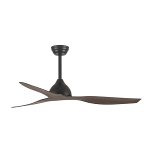 Plafonski ventilator sa daljinskim Eurolamp 132cm 30W crna/tamna boja drveta