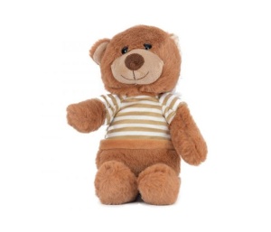 Plišana Igračka 25cm 0m+ Meda Sa Majicom Dizi Toys 511.MQT10210-MED-M-25