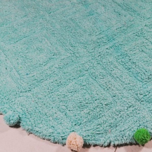 Podna prostrka Pom Pom R70 cm tirkiz 6667 - Img 2