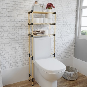 Polica za kupatilo drvena iznad wc šolje Seowood SEO-8180 - Img 3