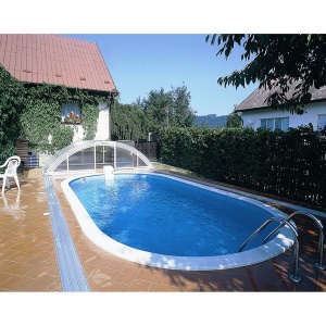 Ibiza oval ratan bazen 416x800x120 cm model 3EXB0408, elegantan bazen za dvorište
