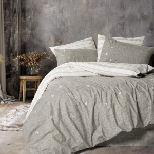 Posteljina CB Linen Double Klein Moke 043623