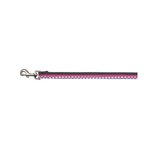 Povodac Fresh line Spot. M-L 1.0m/20mm pink/sivi 14271