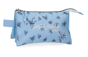 Prazna pernica sa 3 pregrade Olivia sky blue Pepe Jeans 60.843.42
