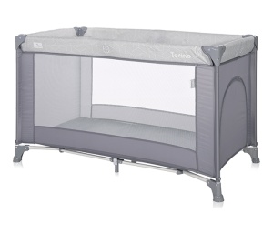 Prenosivi Krevet 1 Nivo Lorelli Torino Grey Striped Elements 10080452213