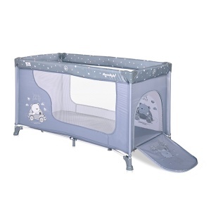 Prenosivi krevetac Moonlight 1nivo Silver Blue Car Lorelli 10080392154 - Img 3