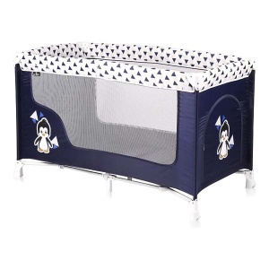 Prenosivi krevetac San Remo 1nivo Blue&White Penguin Lorelli 10080011936