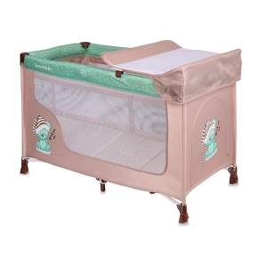 Prenosivi krevetac San Remo 2 nivoa Beige&Green Sleeping Bear Lorelli 10080071802