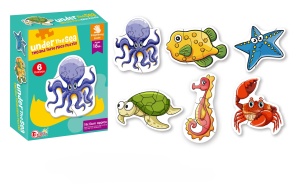 Puzzle morske životinje 6 delova