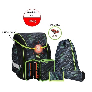Ranac za školu Spirit Cosmo LED kopča Set TTS 407041