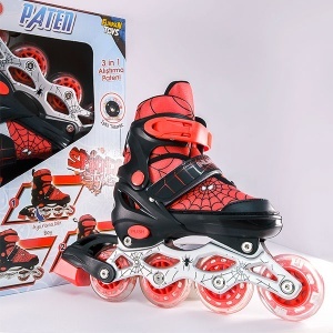 Roleri Spiderman sa svetlećim točkovima 35-38 737821