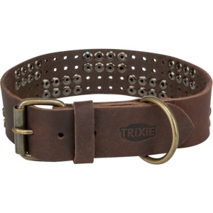 Rustik kožna ogrlica M 38 47 cm/40 mm tamno braon