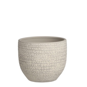 Saksija Carrie 14cm svetlo siva 040415