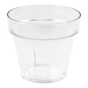 Saksija Cube 17x15cm transparent Prosperplast PR DCUB170P-S429