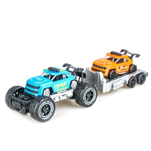 Set 2 trkačka automobila i prikolica 1002348 - Img 2