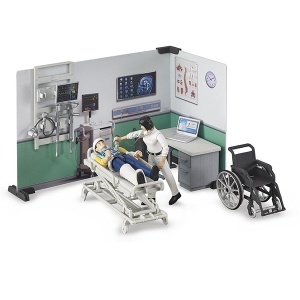 Set ambulantna ordinacija sa figurama i opremom Bruder 627119 - Img 4