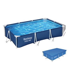 Set bazen Steel Pool 300x201x66cm sa prekrivačem Bestway 56404/58106