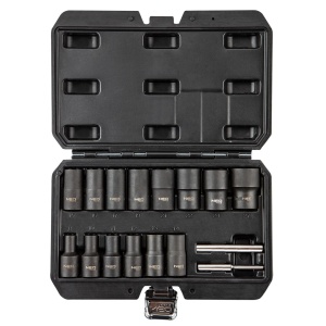Set gedora za vađenje oštećenih navrtki 1/2" 16 kom Neo Tools 11-920