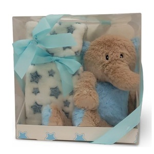 Set igračka i ćebence Elephant Blue BBO 20T0149-1ELEBL