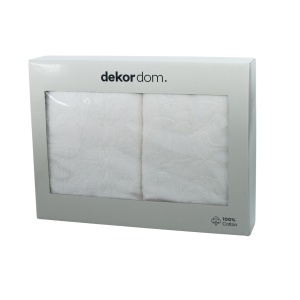 Set peškira Flower 2/1 50x90 i 70x140 bela 025026