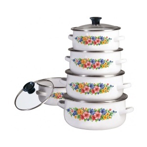 Set šerpi 5 komada bele Klausberg KB7169