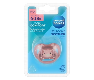 Silikonska Varalica 6-18m Roze Canpol Babies Cute Animals 34/925_pin - Img 3