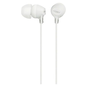 Slušalice sa mikrofonom bubice bele Sony MDR-EX15APW