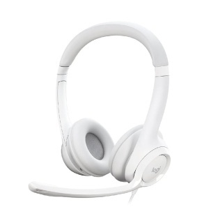 Slušalice sa mikrofonom žičane headset stereo bele H390 Logitech ZVU02757