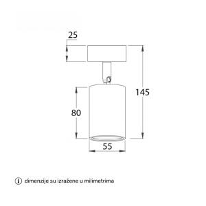 Spot lampa 1xGU10 TALIA81 - Img 2