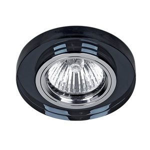 Spot lampa CR-777R/BK okrugla black glass Elmark 925777R/BK
