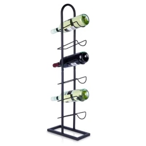 Stalak za vino 27 x 13 x 84,5 cm crni Vilde 229079 - Img 1