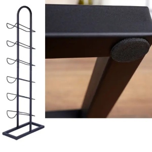 Stalak za vino 27 x 13 x 84,5 cm crni Vilde 229079 - Img 2