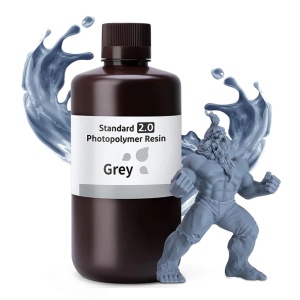 Standard fotopolimerna smola (Resin) 2.0 za 3D štampače 1kg siva