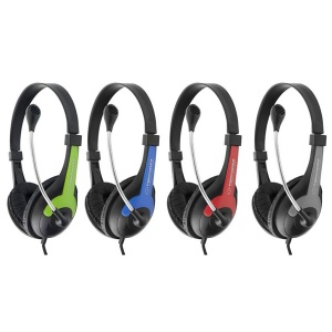 Stereo slušalice s mikrofonom ESPERANZA CHARM BLACK / BLUE EH158B - Img 3