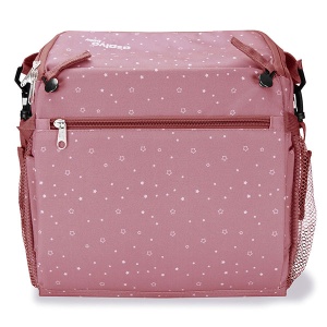 Stolica za hranjenje i torba Asalvo Go anywhere booster Humus Pink 20741 - Img 2