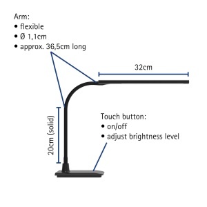 Stona lampa LED MAUL "pirro" sa dimerom - Img 4