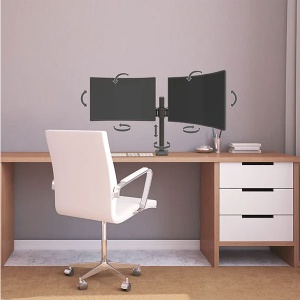 Stoni nosač za dva monitora E642.B zglobni Barkan TVZ01360 - Img 3