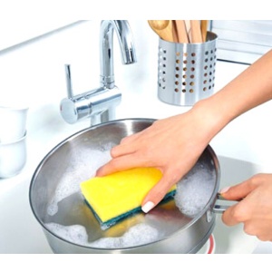 Sunđer sa abrazivom GLITZI ZELENI 1/1 RINFUZ Vileda 22560 - Img 4