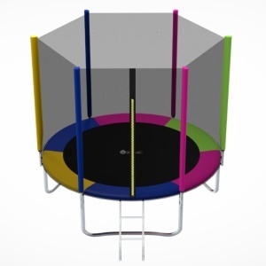Trambolina Trampolina Premium Stil Multicolor 244cm sa merdevinama i unutrašnjom sigurnosnom mrežom - Img 2