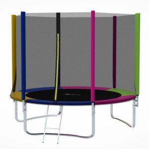 Trambolina Trampolina Premium Stil Multicolor 305cm sa merdevinama i unutrašnjom sigurnosnom mrežom - Img 4