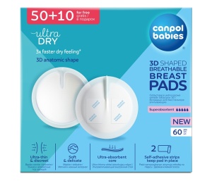 Tuferi za Grudi 3d Ultra Upijajući 60kom Bela Canpol Babies 1/652
