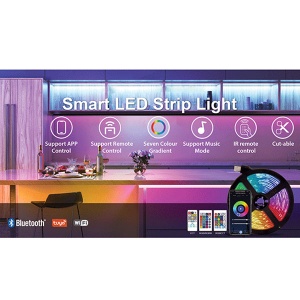 Tuya Digitalna led traka RGB i IC IP20 5m set Sonoff 99LED988D/IP20 - Img 4