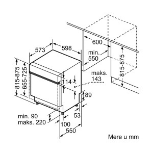 Ugradna mašina za pranje sudova 60cm Serija 4 Bosch SMI4HDS52E - Img 4